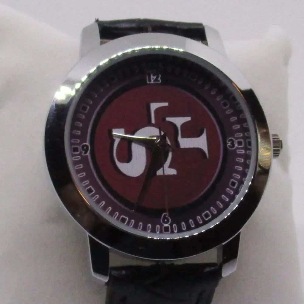 San Francisco 49ers NFL Watch Genuine Leath…